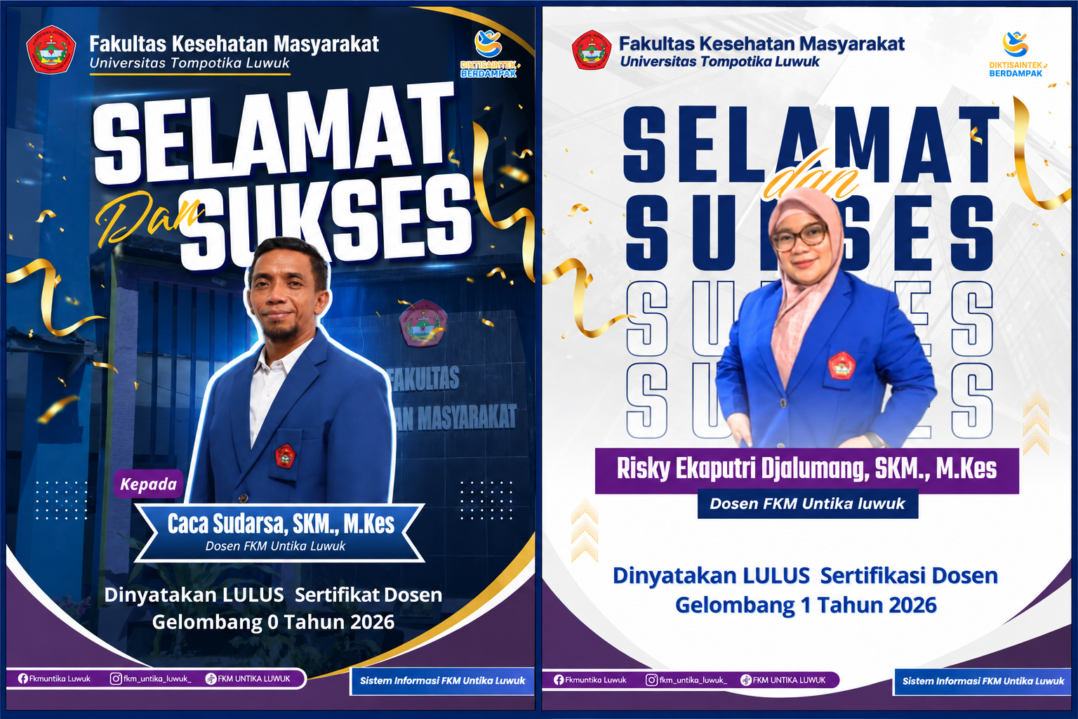 Lima Dosen Untika Luwuk Lulus Serdos 2026, Dua dari FKM Perkuat Jajaran Pendidik Profesional