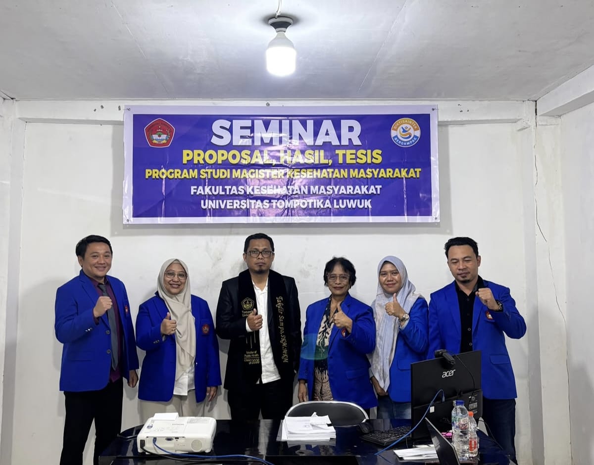 Prodi S2 Kesmas Untika Luwuk Sukses Gelar Sidang Tesis Angkatan Pertama, Takdir Sampo Jadi Lulusan Pertama